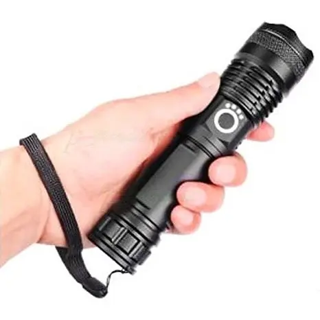 Lanterna Tática Militar T9 Acampamento Recarregável 9990000w Ultra Potente Sitio Fazenda