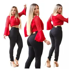 Combo 2 Calças Jeans Feminina Hot Pants Com Lycra
