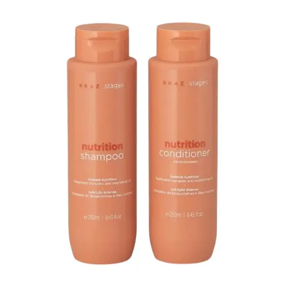 Kit Braé Stages Nutrition Shampoo e Condicionador - 2x250ml