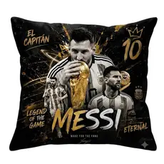 Almofada do Messi 45x45 cm Personalizada Decorativa Futebol