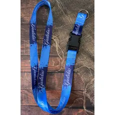 Cordão Gratidão Azul Ideal para Chave ou Cracha