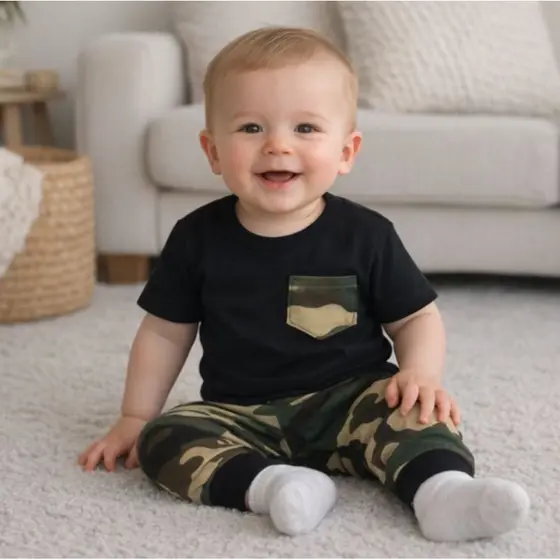Conjunto Camuflado Menino