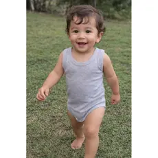 Body Regata Bebê Unissex Malha de Algodão