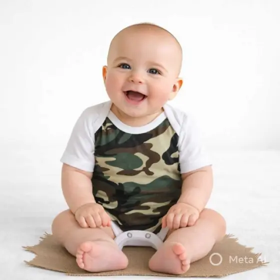 Bodie Camuflado Bebês Menino Meninas