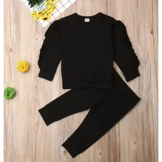 Roupa Para Menina Infantil Moda Blogueirinha Pronta Entrega Preto