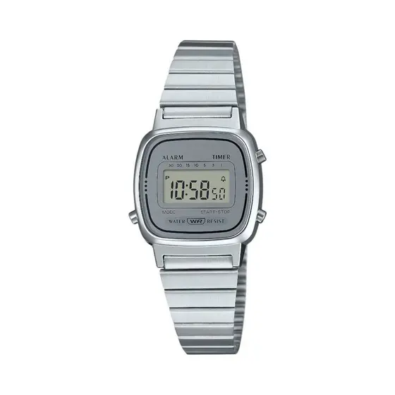 [PS01]Relógio Feminino Digital Mini pulseira Aço lindo pequeno
