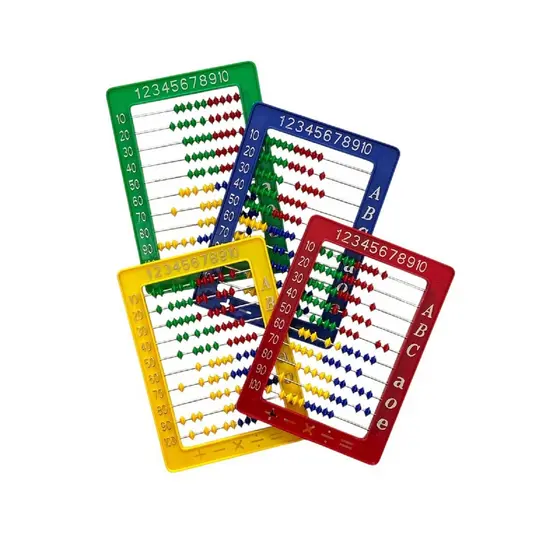 Brinquedo Educativo Contador Ábaco Plástico 100 Argolas