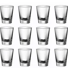KIT 30 UNIDADES JOGO DE COPOS DE DOSE  DE VIDRO PINGA CACHAÇA VODKA TEQUILA DRINK BAR ATACADO