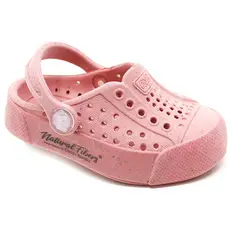 Sandália Babuche Chinelo Infantil Plugt Menina Fibras Naturais Coco Bambu Leve Confortável Coral