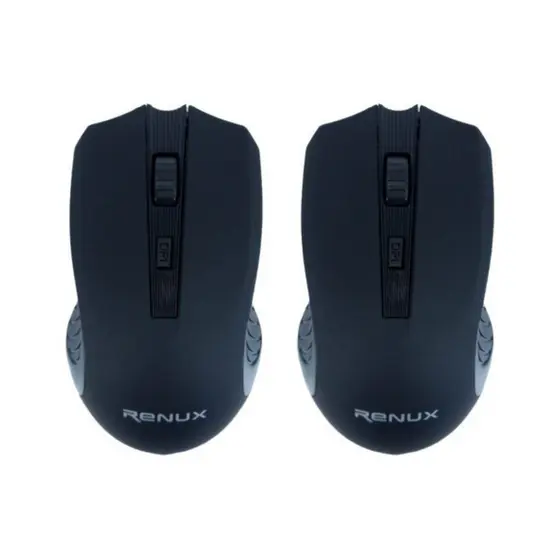 Kit 2 Mouses Óptico Sem Fio 2.4ghz 3 Botões + Dpi - Renux527