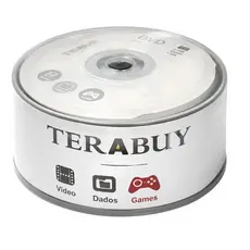 Dvd-r 50 Mídias Virgem Terabuy 16x 4.7gb 120min 50 unidades