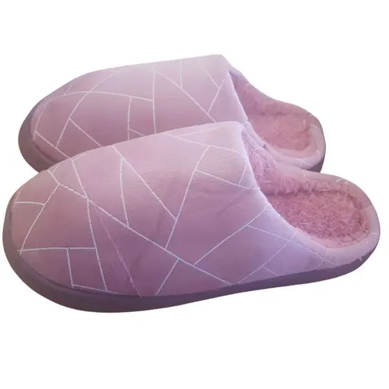 Pantufa Feminina Rose Apeluciada Quentinha Confortável Tam 35