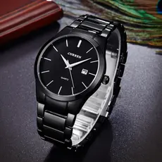 CURREN Relógio masculino à prova d'água Top Fashion Estilo Minimalista Movimento de Quartzo 8106 X
