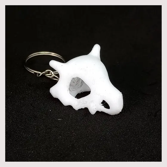 Chaveiro cranio do Pokémon Cubone 3D