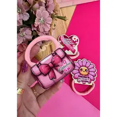 Mimos Outubro Rosa ( Bolsinha ou florzinha) • Brinde Corporativo • TAG COM XUXINHA (Kit 50 ou 100 unidades) Lembrancinha