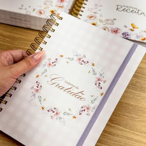 Caderno Gratidão & Manifestação  - Devocional - ENVIO RÁPIDO - Diário da Gratidão
