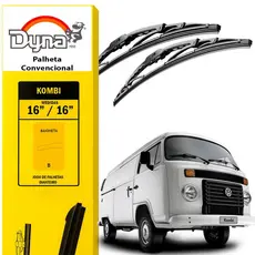 Par palheta parabrisa dianteiro Kombi 1975 a 2013 Original Dyna Alta Durabilidade