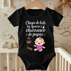 Body Infantil Churrasco do Papai | Estampa Divertida e Criativa