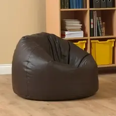 Puff Gigante Redondo Maça + Apoio Pés Sala Quarto Escritório Sem Enchimento