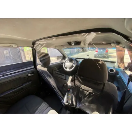 Protetor Divisória Escudo Salivar para Veículo, Carro de aplicativo Distanciamento social para motoristas e passageiros