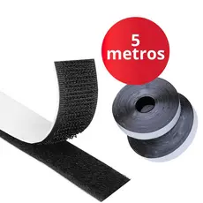 Velcro Adesivo com 25mm de largura Macho e Fêmea Fecho de Contato Dupla Face Auto Colante