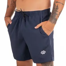 Short Praia Elastano Azul Marinho Liso Masculino Bermuda Short Curto Masculino Premium