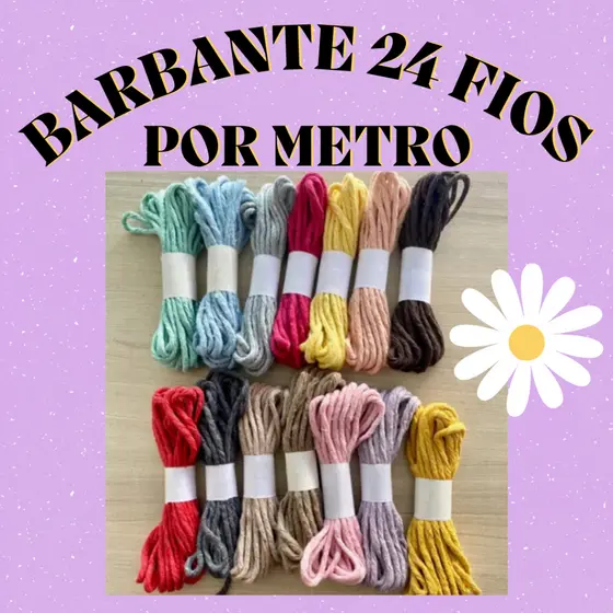 5M, 10M ou 20 METROS BARBANTE 24 FIOS MACRAME Parte1