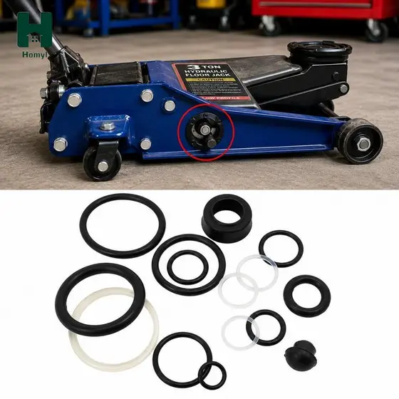 [tachiuwa21] Kit De Manutenção De Macaco Hidráulico De 3 Toneladas Ferramenta De Reparo De Carro Borracha Leve
