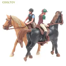 COOLTOY Simulação Animais Modelos De Corrida De Cavalos Figuras De Ação Modelo Educação Brinquedos Quente