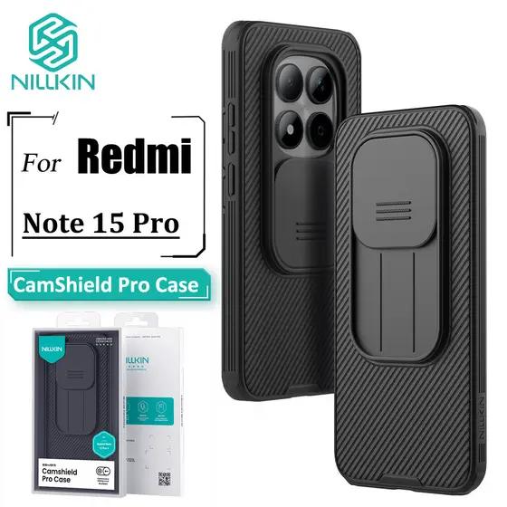 Nillkin Para Redmi Note 15 Pro/+ 14/13 Caso CamShield Câmera Slider Proteção À Prova De Choque Capa Traseira
