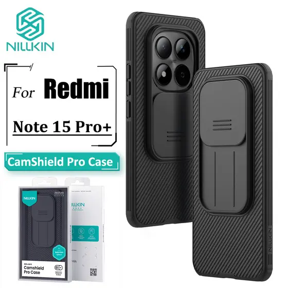 Nillkin Para Redmi Note 15 Pro +/Plus Case CamShield Camera Slider Protection Capa Traseira À Prova De Choque