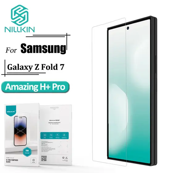 Vidro Temperado NILLKIN Para Samsung Galaxy Z Fold7/Fold 7 Anti Arranhões Impressão Digital-Reflexo H + Pro Protetor De