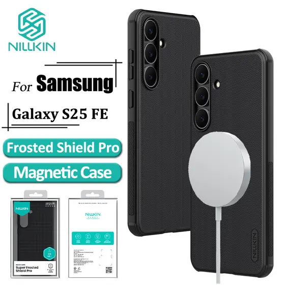 Nillkin Superfate Shield Pro Capa Magnética Para Samsung Galaxy S25 FE De Telefone Ultrafina Fosca TPU + PC Anti Impress