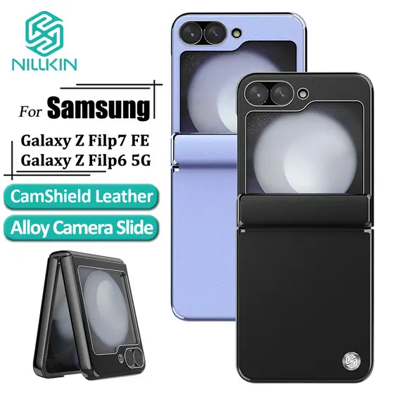 Nillkin Flip Capa De Couro Para Samsung Galaxy Z 6/Flip7 FE Telefone Luxuosa De Alta Qualidade Proteção À Prova De Choqu