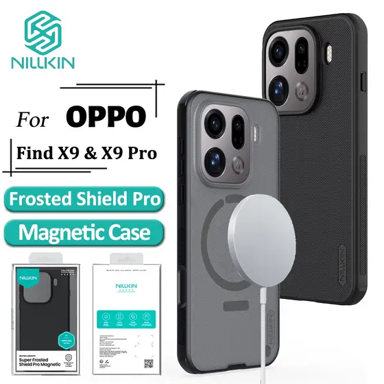Nillkin Capa De Telefone Magnética Para OPPO Find X9 Pro X9 Ultrafina Fosca Anti Impressão Digital E Proteção Contra Que