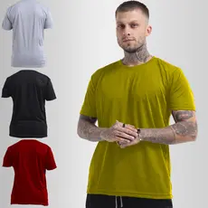 Kit 3 Camisas Academia Masculina Básica Dry Fit Tradicional