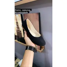 sapatilha feminina arredondada boneca confortável