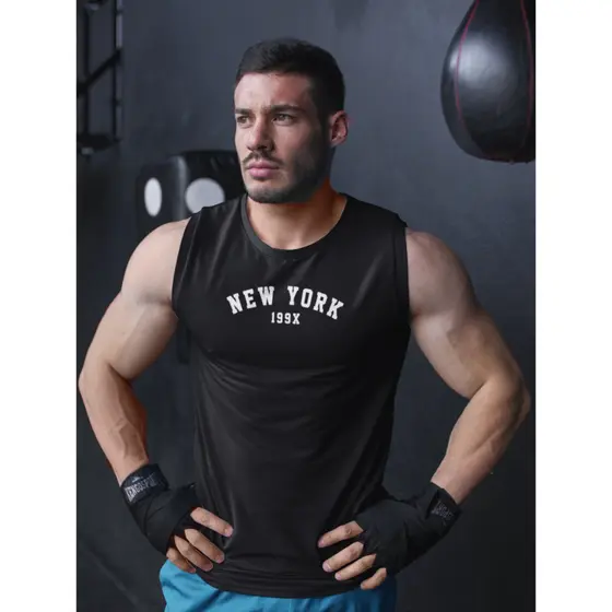 Regata Masculina NEW YORK Camiseta Cavada Algodão