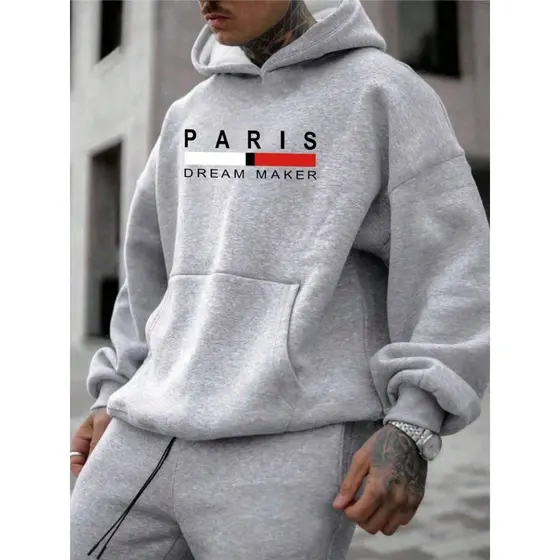 Moletom Masculino paris DREAM Maker Blusa De Frio canguru com bolso e capuz