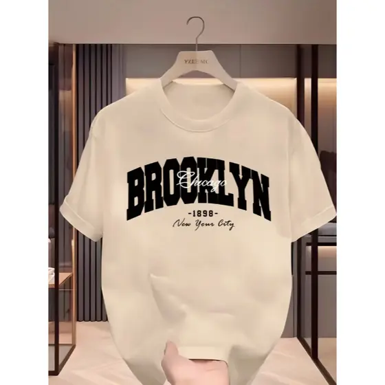 Camiseta Infantil Menino Brooklyn Chicago 1898 Camisa 100% algodão Estampada