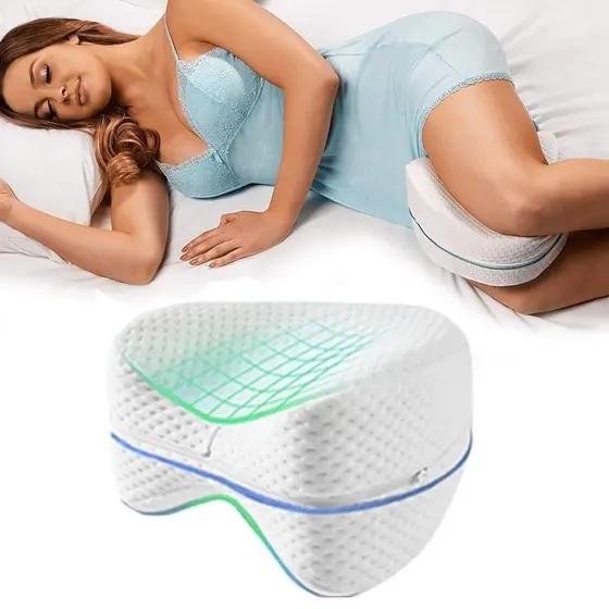 Almofada Postural Ortopédica Travesseiro para Pernas Pés e Joelhos Lavável