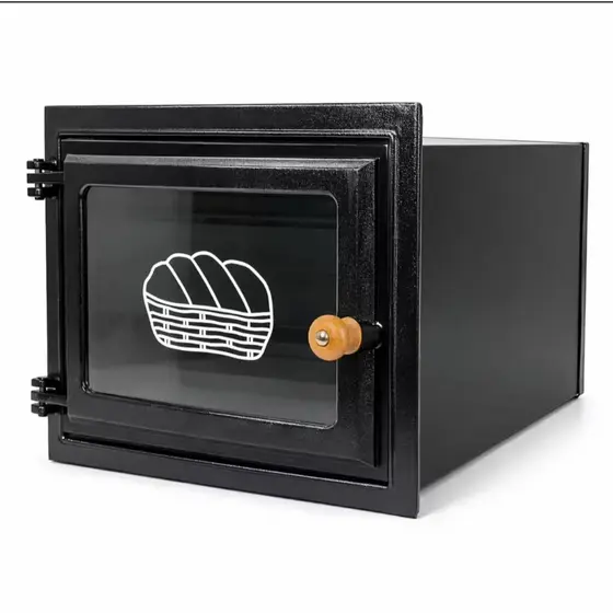 Forno Embutir p/ Fogão a Lenha Quadrado c/ Vidro P Frente Alumínio Fundido