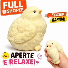 Taba Squishy Pintinho Brinquedo Anti Estresse Sensorial Fofo Macio de Apertar