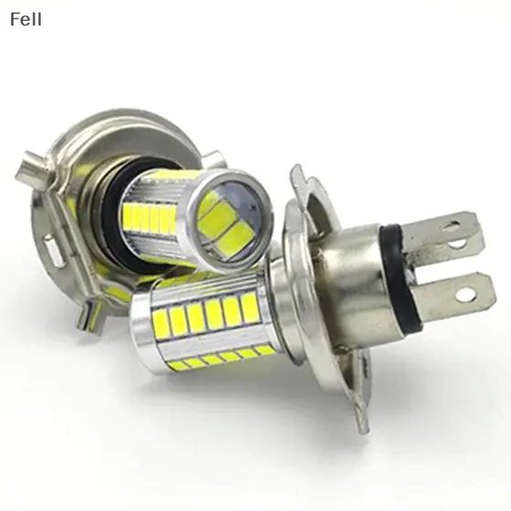 [Fel] Lâmpada LED H4 Farol Para Carro 33 SMD 5630 5730 De Nevoeiro Automóvel COD