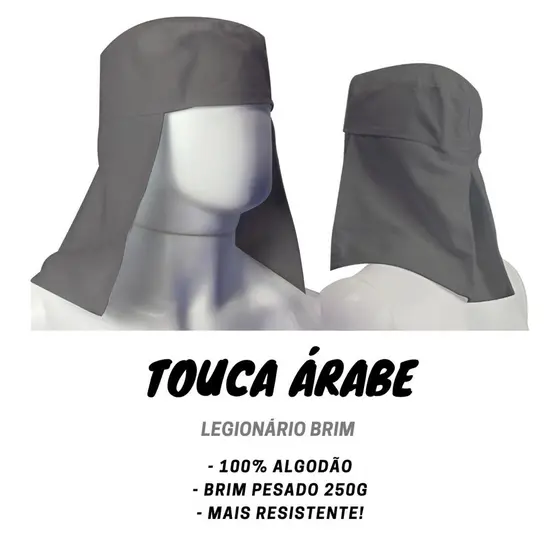 Capuz Touca Arabe Legionario Brim Protecao do Sol Atacado