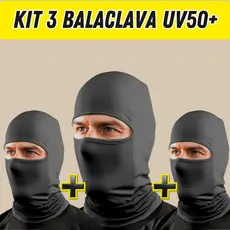 Kit 3 Touca Ninja Balaclava Proteção Solar Máscara Térmica Motoboy