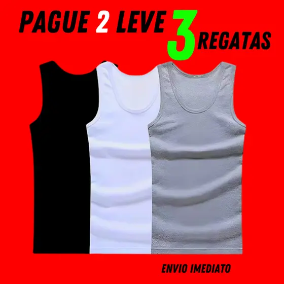kit 3 Regata canelada Masculina ribana canelada masculina canelada americana slim fit
