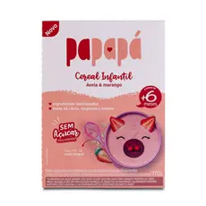 Cereal de bebe aveia e morango papapa sem açúcar 170g