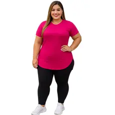 Camiseta Feminina Longa Vest Legging Academia Mullet G1 E G2