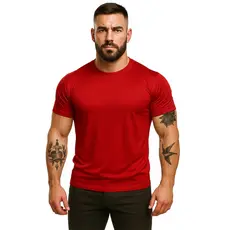 Camisa Dry Fit Masculina Básica Manga Curta Academia Slim